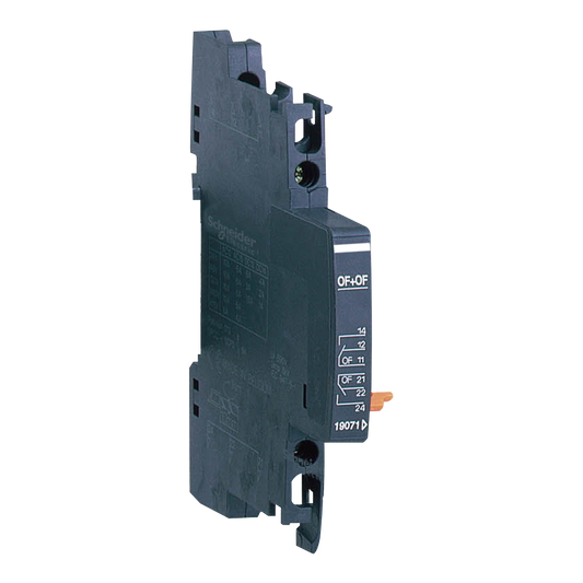 Schneider Electric-19071-Acti9 - Contact auxiliaire - 2OF pour NG125 - 230Vca/6A - 400Vca/3A