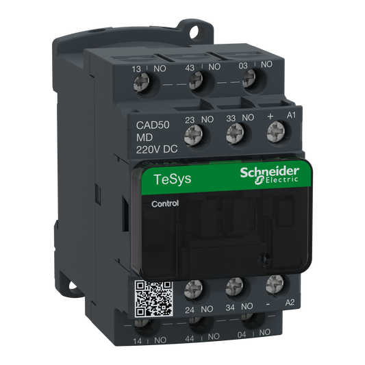 Schneider Electric-CAD50MD-TeSys CAD50 - contacteur - 5F+0O - instantané - 10A - 220Vcc