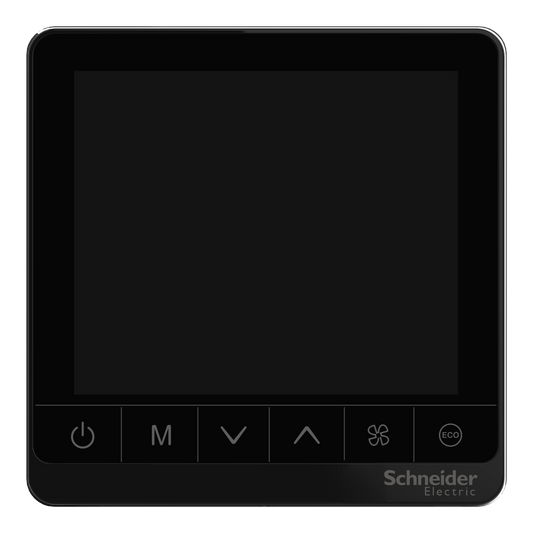 Schneider Electric-TC907-3A2P-24B-Thermostat, Fancoil proportionnel, Standalone, 2 tubes, 3 vitesses, 24V,noir