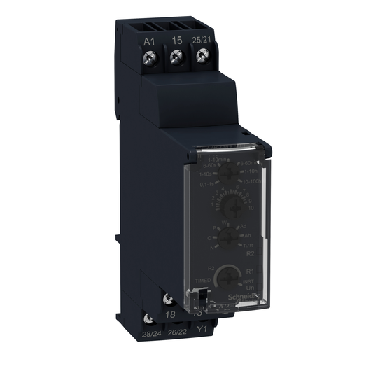 Schneider Electric-RE22R2MMU-Harmony Time RE22 - Multifonctions - 2OF - 24Vcc/24…240Vca