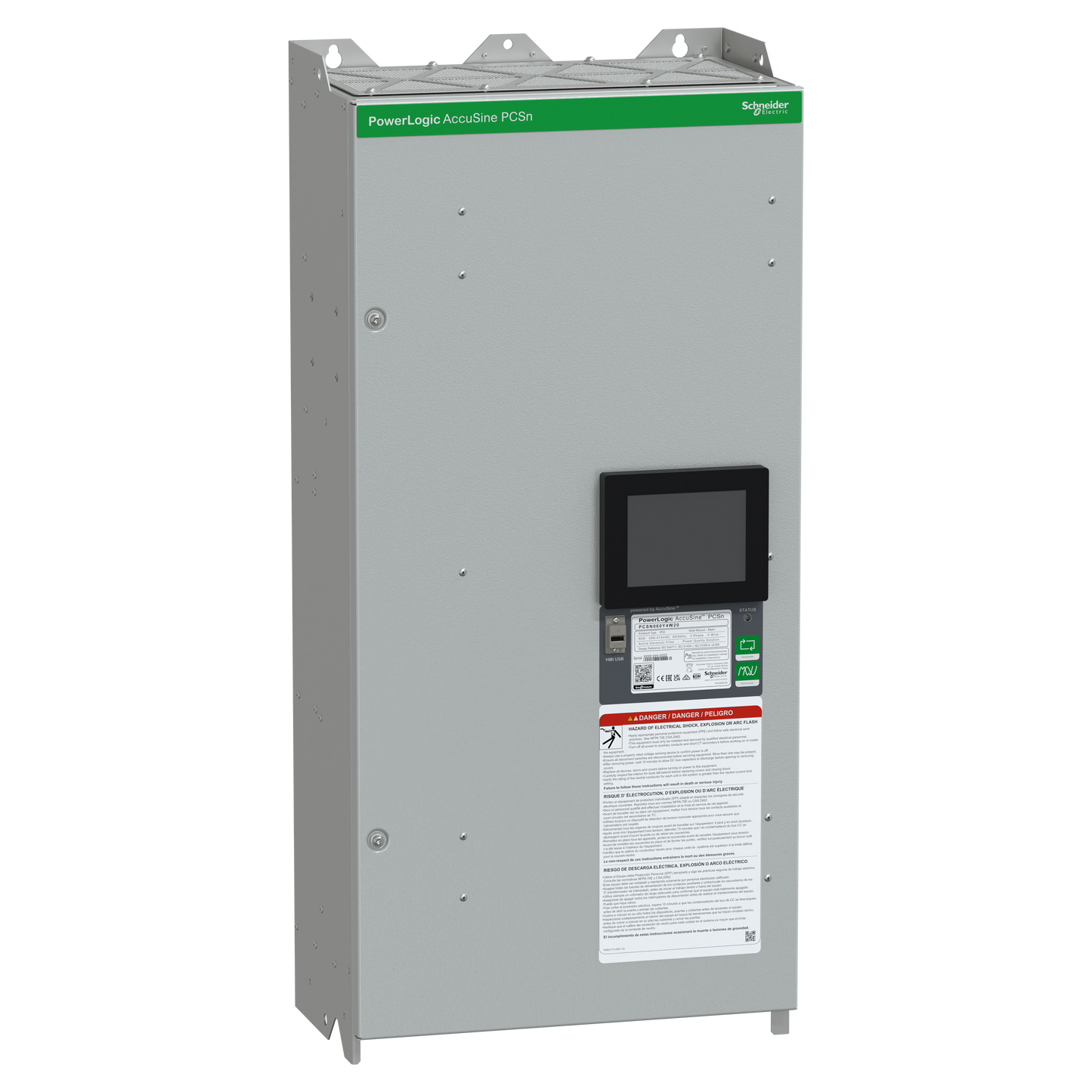 Schneider Electric-PCSN060Y4W20-AccuSine PCSN 60A 380-415V Ph+N IP20