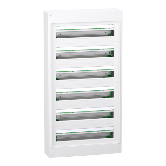Schneider Electric-LVSXT624-PrismaSeT XS - Coffret plastique saillie 6 rangées 24 modules - sans porte
