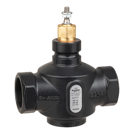 Schneider Electric-7211740000-Vanne 2 voies acier taraudée PN16 DN40 Kv25