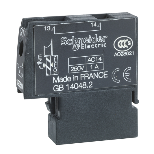 Schneider Electric-19059-Acti9 - NG125 - Contact signal-défaut SDV - 1NF - 100mA à 1A - 250Vca