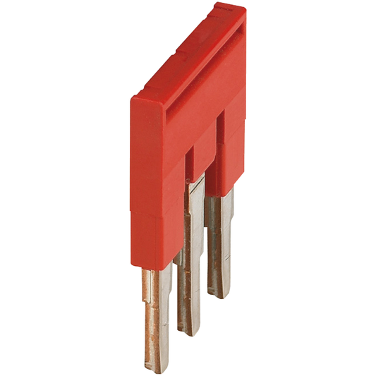 Schneider Electric-NSYTRAL43-Pont enfichable - 3 points - pour bornes 4mm² - rouge