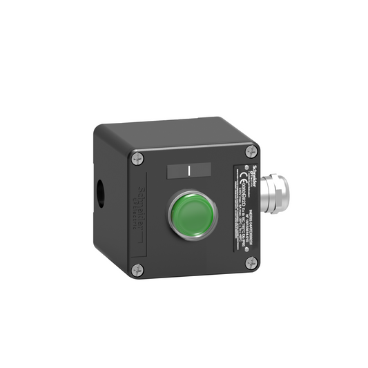 Schneider Electric-XAWF100EX-Harmony - Boite a bouton atex metallique un bouton marche vert