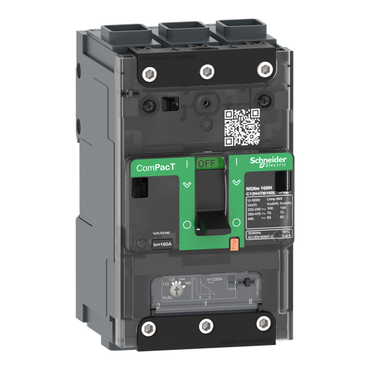 Schneider Electric-C11H3TM040L-ComPacT NSXmH - disjoncteur - TM-D 40A - 3P3D - 70kA - borne EverLink