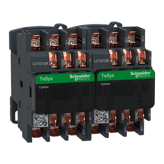 Schneider Electric-LC2D129B7-TeSys LC2D - contacteur inverseur - 3P - AC-3 440V - 12A - bobine 24Vca