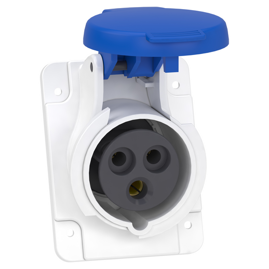 Schneider Electric-PKF16F423-Mureva - socle de prise inclinée -16A - 2P+T - 200-250 V CA- IP44 - à vis