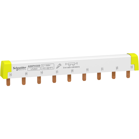Schneider Electric-A9XPH309-Acti9 iC60 - peigne de raccordement à dents - 3P - 100A - 9 modules de 18mm