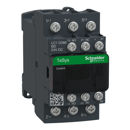 Schneider Electric-LC1D386BD-TeSys LC1D - contacteur - 3P - AC-3 440V - 38A - bobine 24Vcc