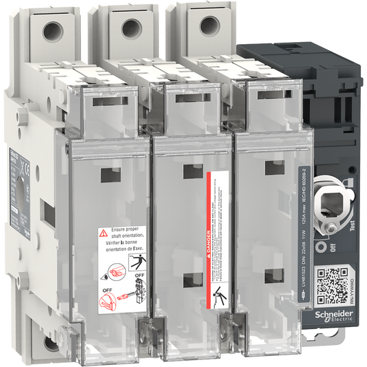 Schneider Electric-LV481523-FuPact GS - interrupteur sectionneur fusible - 125A - 3P - NFC 22*58 - F&R CTRL