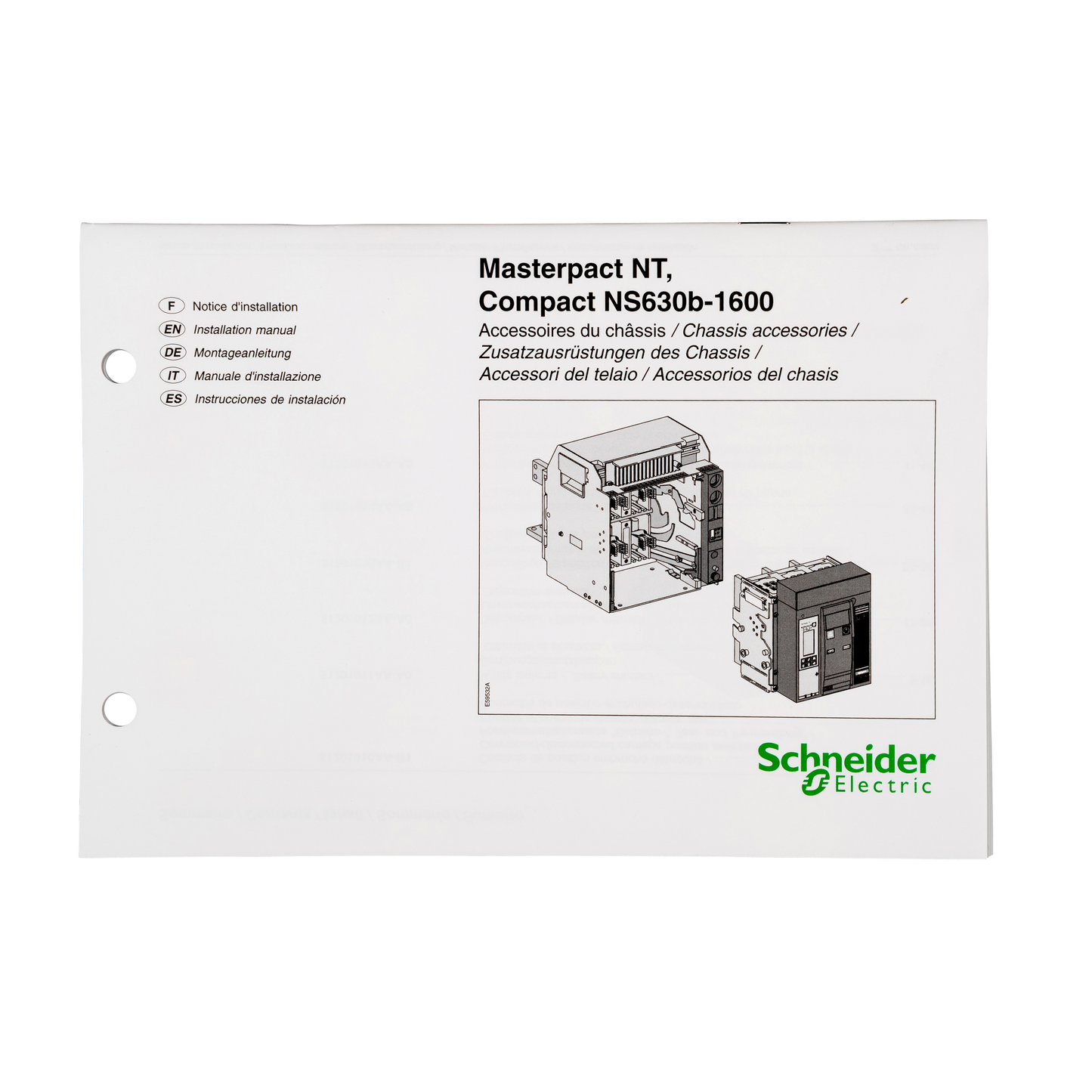 Schneider Electric-47104-ComPact NS - MasterPact NT - Notice accessoires chassis