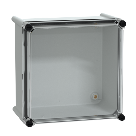 Schneider Electric-NSYPLS2727G-Thalassa PLS - Boite avec couvercle transparent 27x27x18 Ral 7035