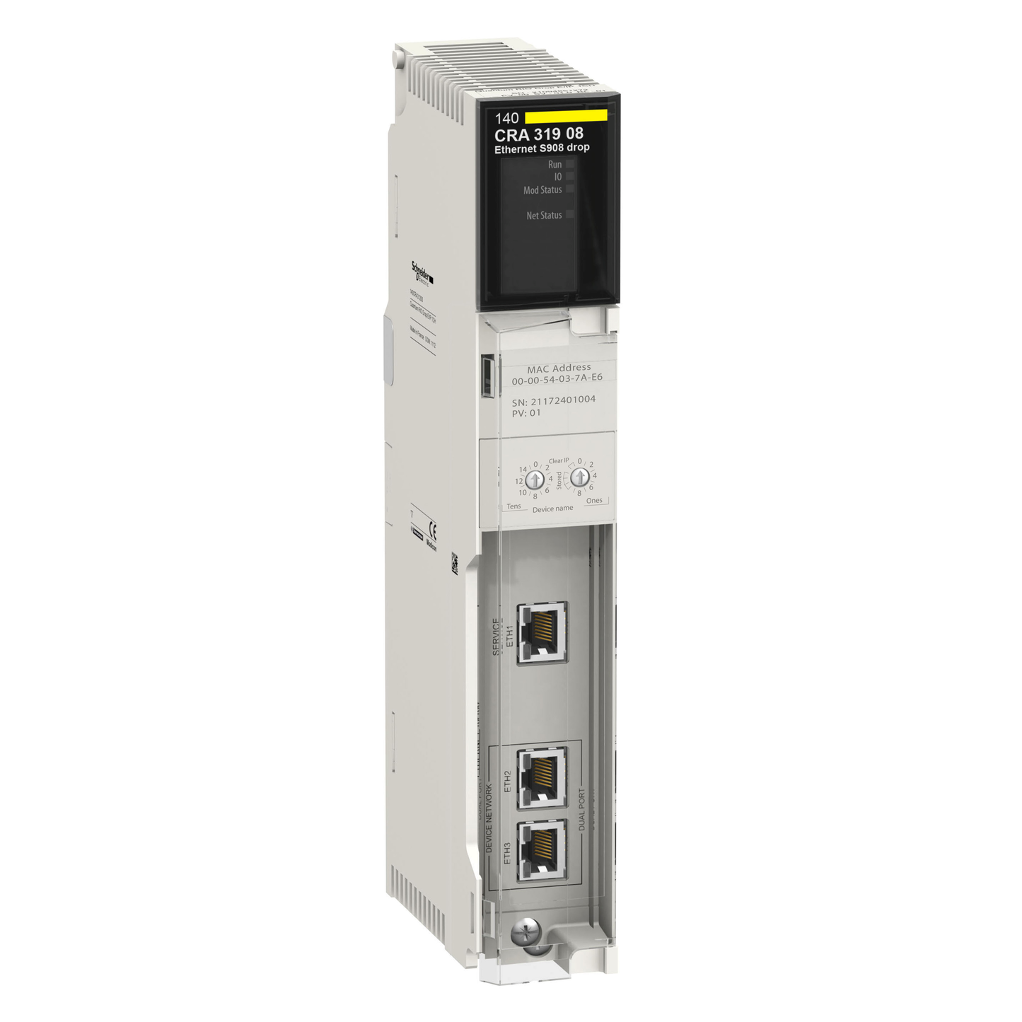 Schneider Electric-140CRA31908-Coupleur Quantum pour gérer depuis M580 les stations d'E/S Quantum sur bus S908