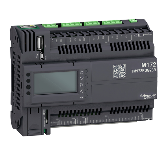 Schneider Electric-TM172PDG28R-Modicon M171 - M172 - contrôleur programmable - 28 entrées/sortie - affich.