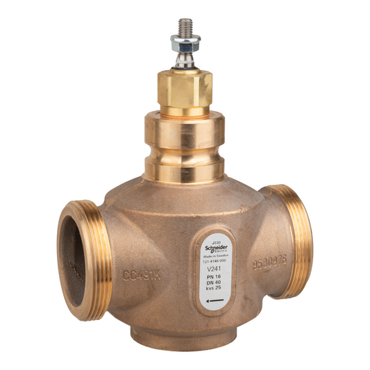Schneider Electric-7214146000-Vanne 2 voies bronze filetée PN16 DN40 Kv25