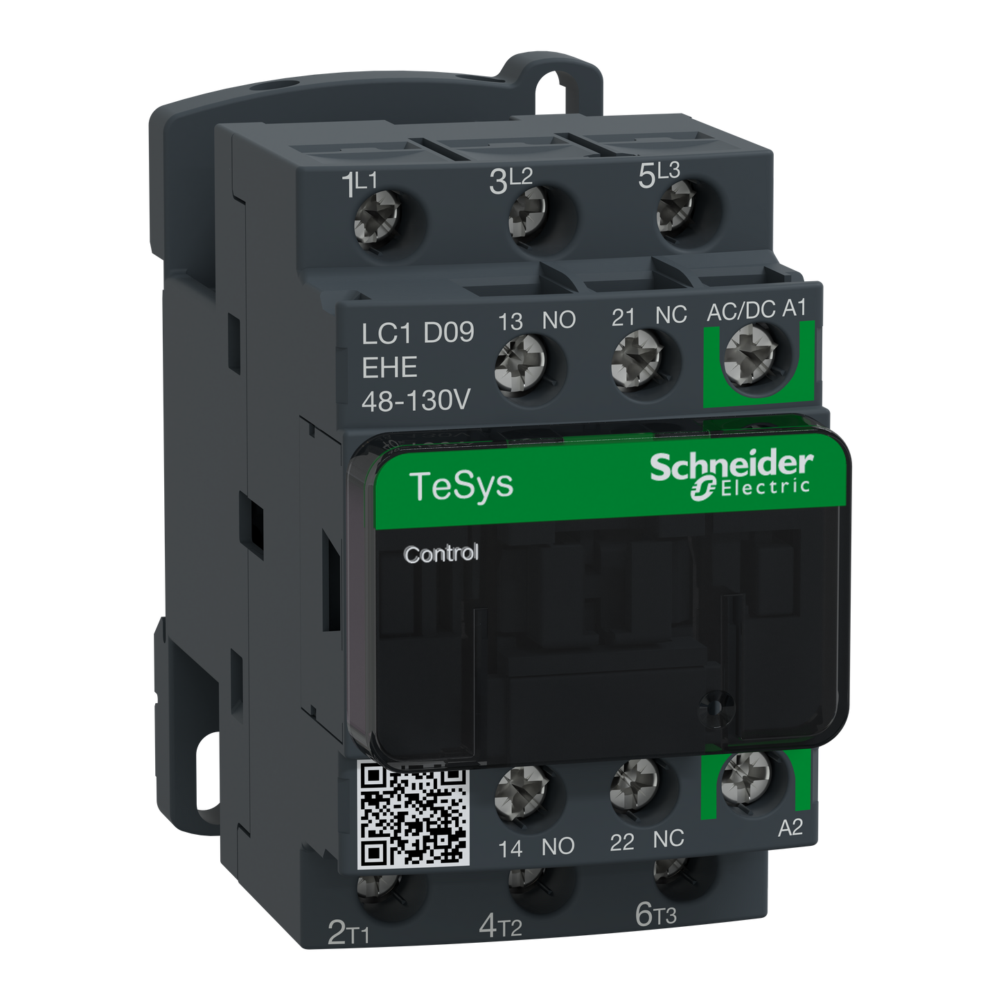 Schneider Electric-LC1D09EHE-TeSys D - contacteur - 3P(3 NO) - AC3 - <= 440V 9A - 48 à 130Vca-cc