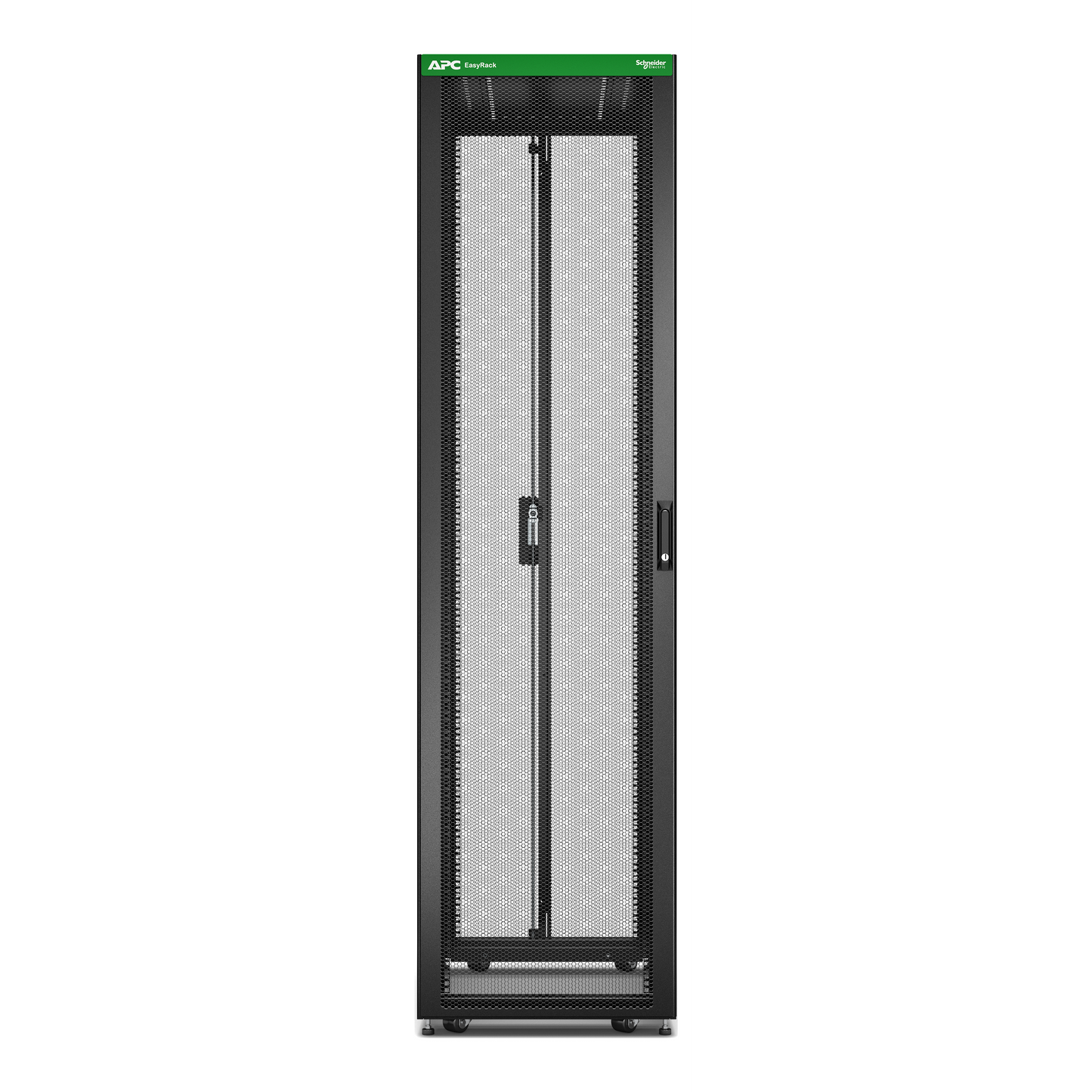 APC-ER6800-Baie EasyRack 600mm/48U/1000mm avec toit, sans panneau latéral, roulettes, noir