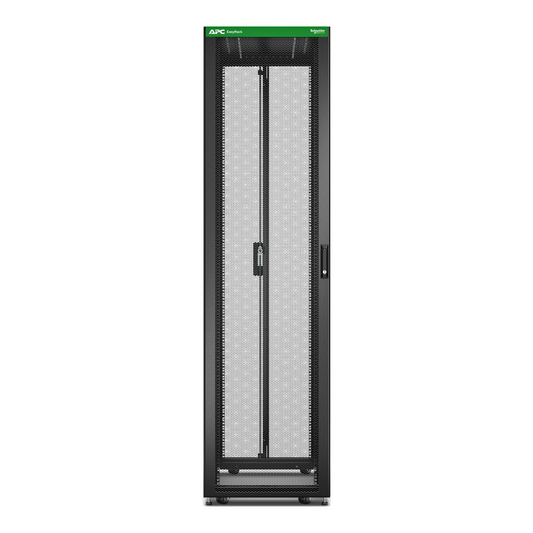 APC-ER6800-Baie EasyRack 600mm/48U/1000mm avec toit, sans panneau latéral, roulettes, noir