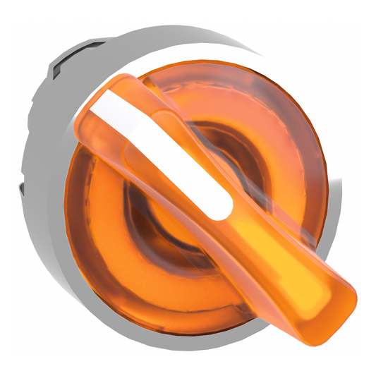 Schneider Electric-ZB4BK1453-Harmony XB4 - tête bouton à manette lumineux - Ø22 - 2 pos à rap. - orange