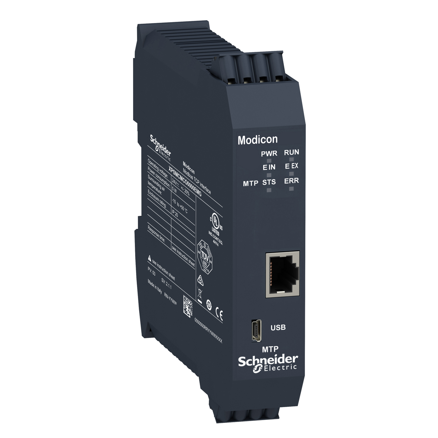 Schneider Electric-XPSMCMCO0000EMG-Preventa XPSMCM - module TCPIP - connecteur à ressort