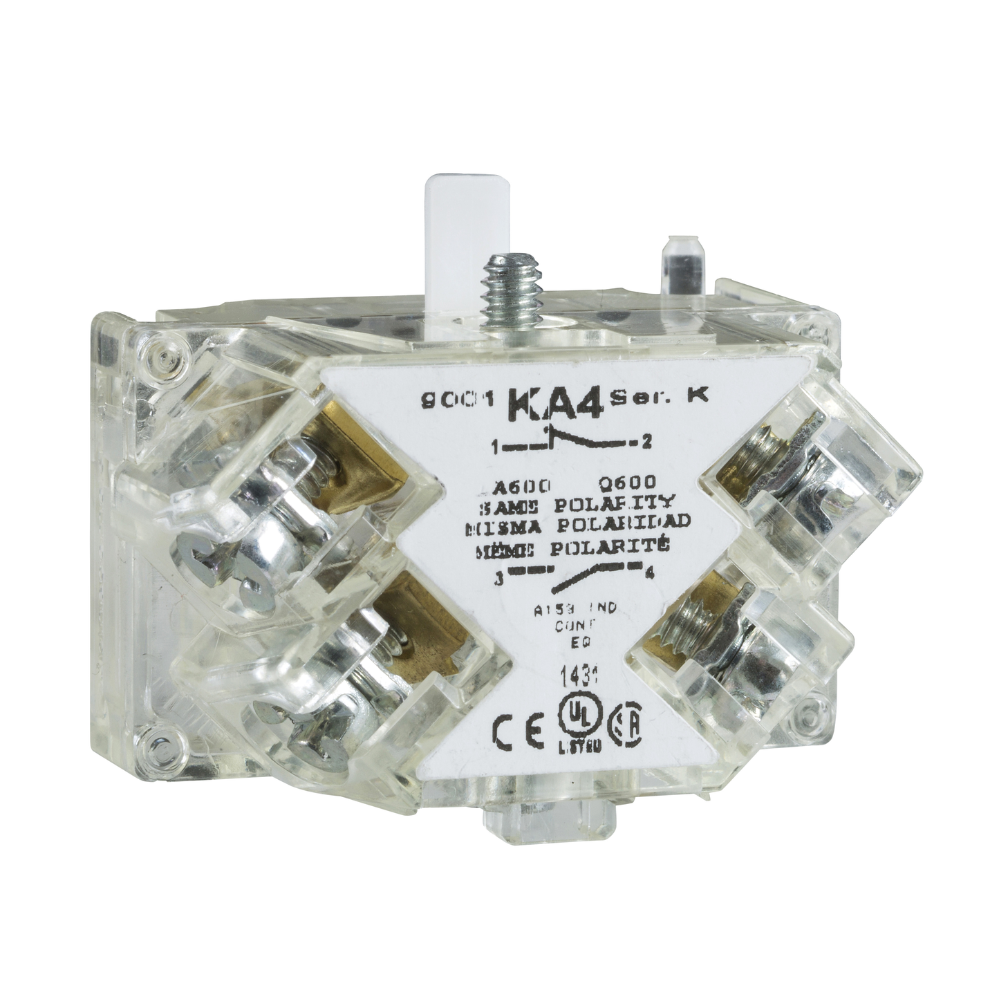 Schneider Electric-9001KA4-Harmony 9001K - bloc contact pour bouton - Ø30 - 1OF bornes protégées