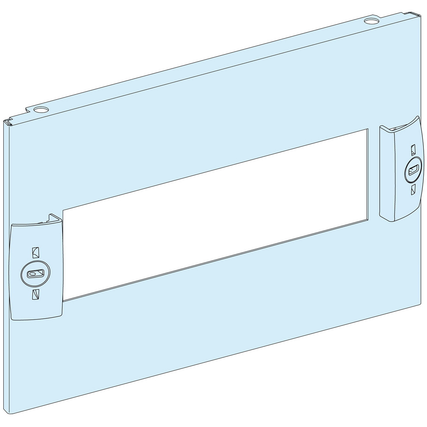Schneider Electric-LVS03213-PrismaSeT G - Plastron modulaire découpé - 3M - L300-RAL9003