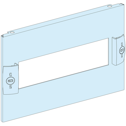 Schneider Electric-LVS03213-PrismaSeT G - Plastron modulaire découpé - 3M - L300-RAL9003