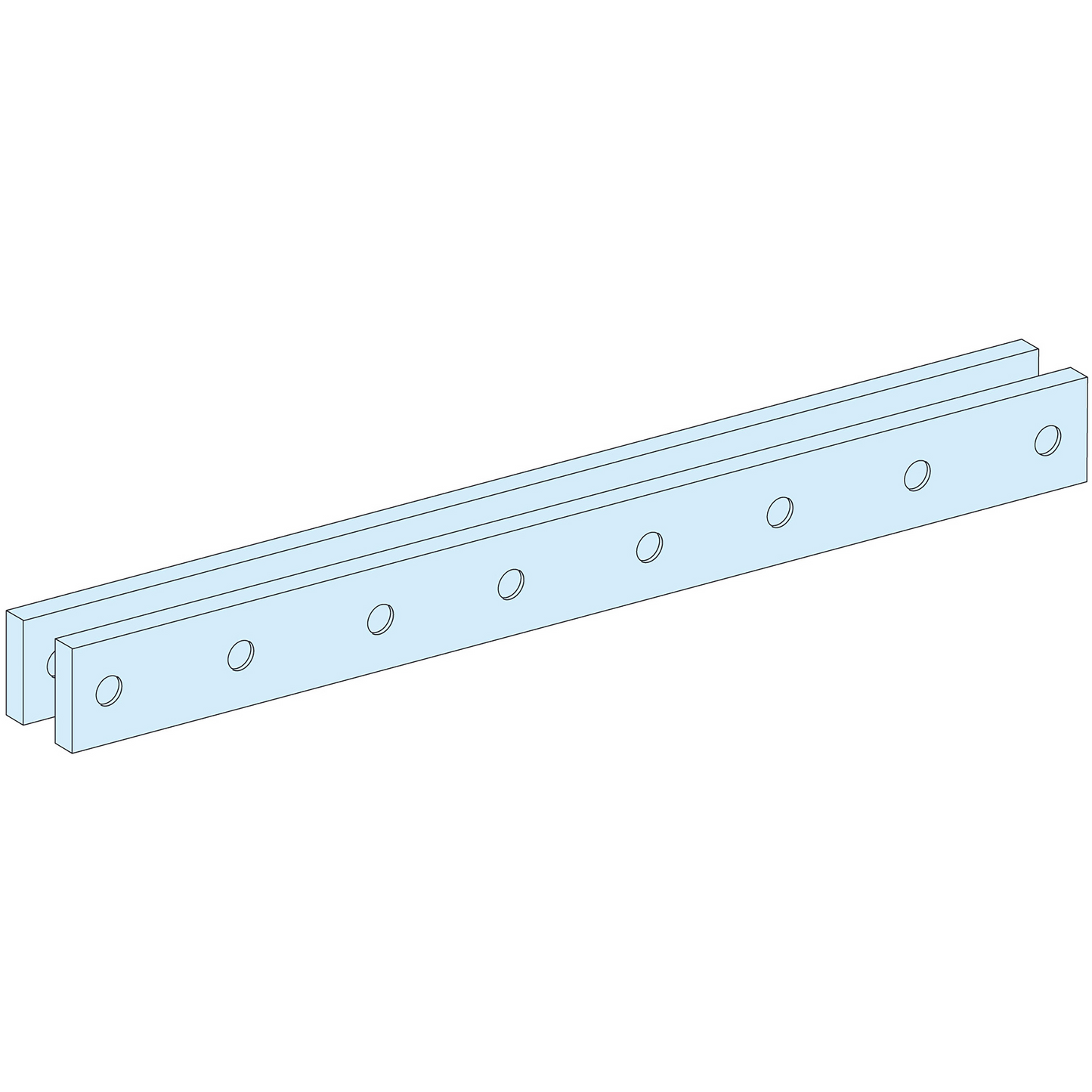 Schneider Electric-LVS04690-PrismaSeT P - Bridage barres à plat L650