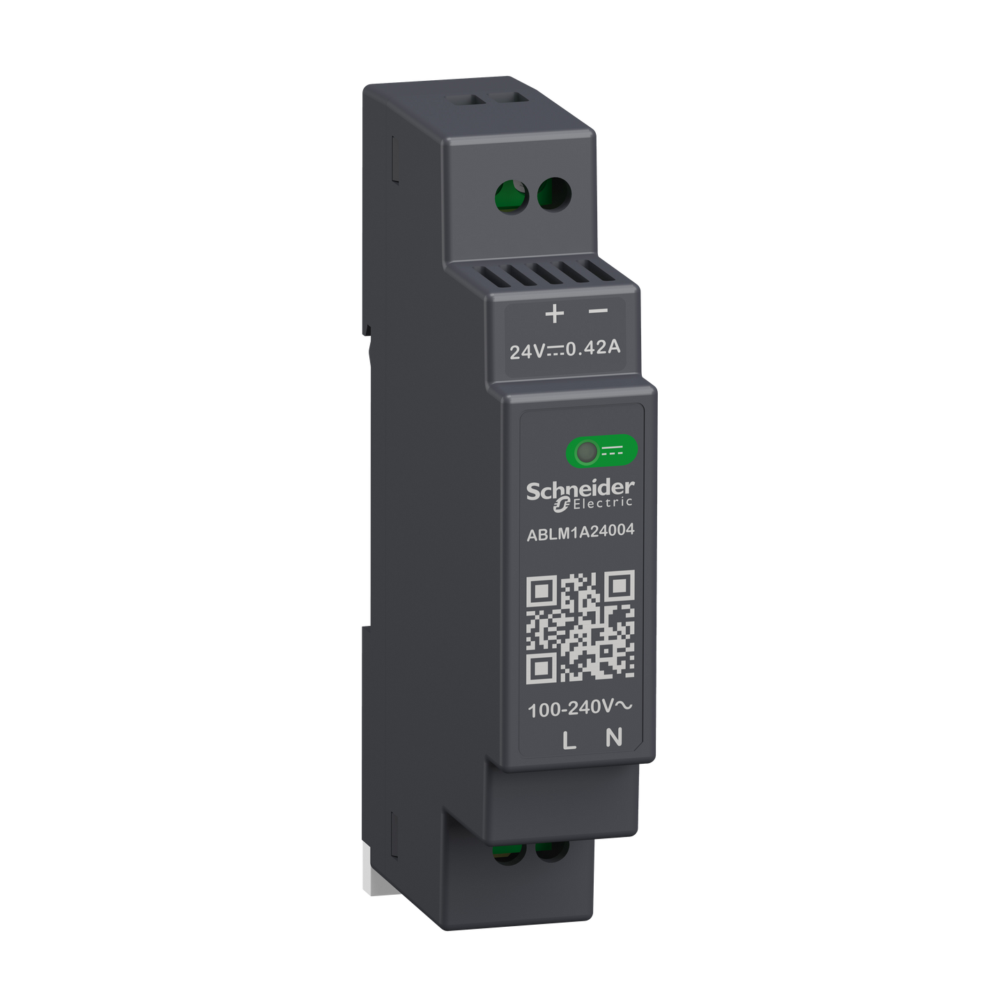 Schneider Electric-ABLM1A24004-Modicon ABL - alimentation à découpage - 0,4A - 100à240Vca mono/biphasé - 24Vcc