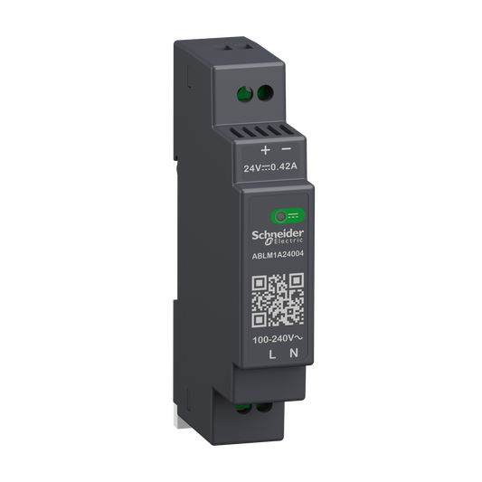 Schneider Electric-ABLM1A24004-Modicon ABL - alimentation à découpage - 0,4A - 100à240Vca mono/biphasé - 24Vcc