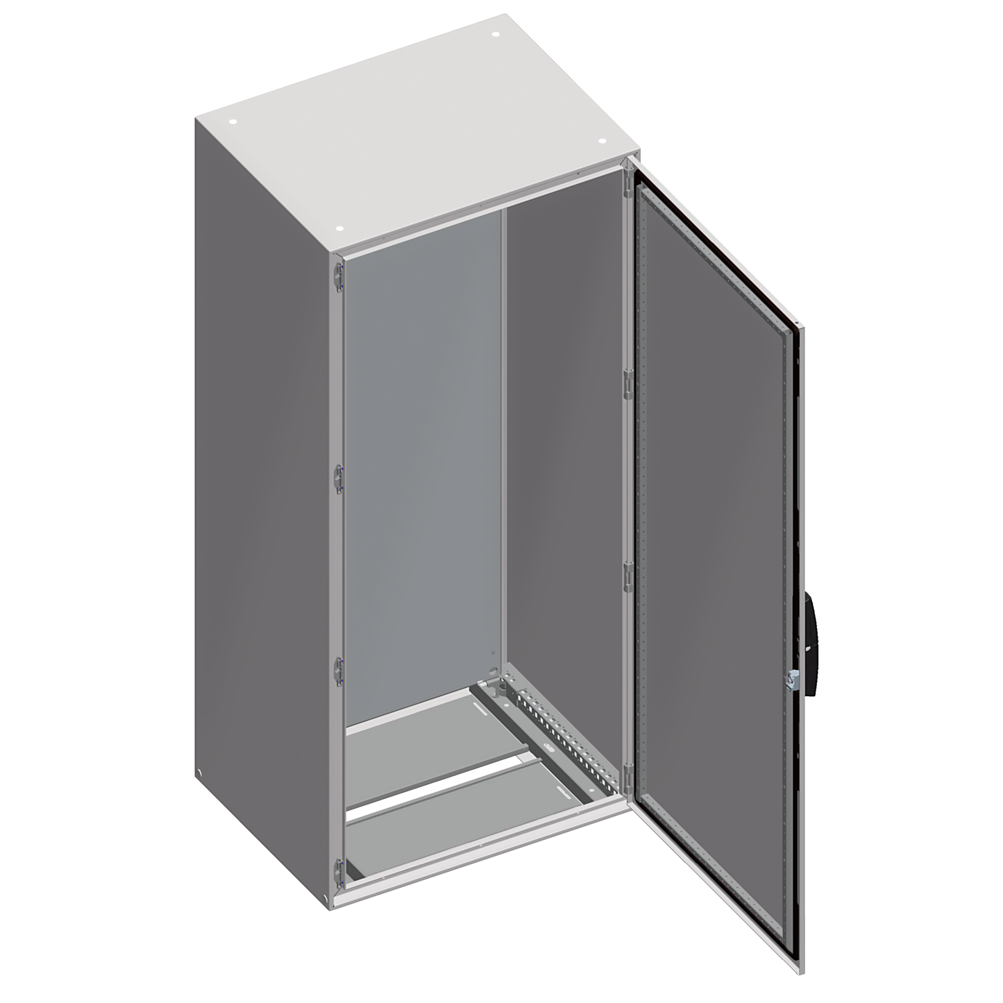 Schneider Electric-NSYSM14640P-PanelSeT SM - armoire monobloc - 1 porte - châssis plein - 1400x600x400mm