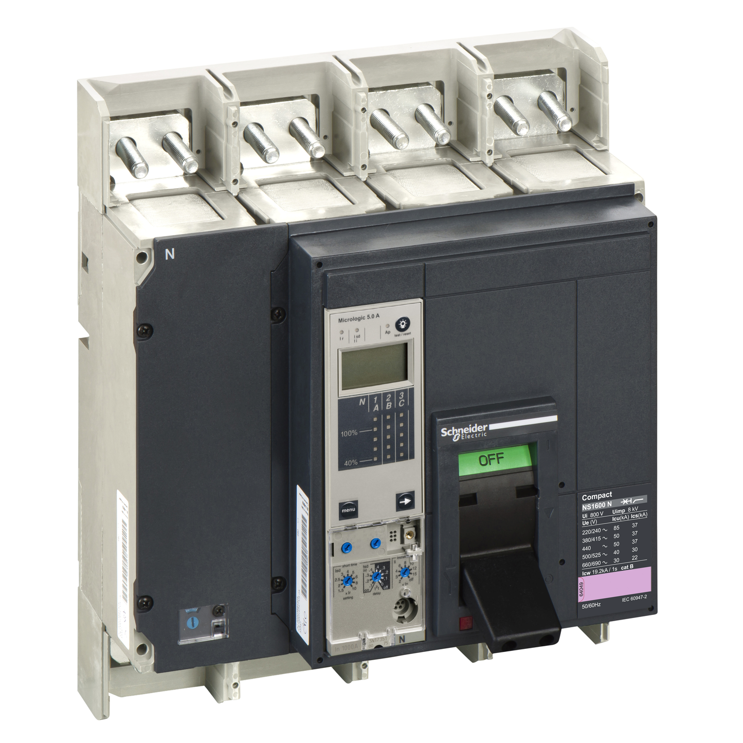 Schneider Electric-33414-ComPact NS1600N - bloc coupure - 4P - 50KA - débrochable électrique