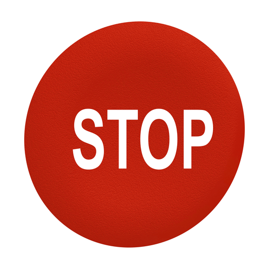 Schneider Electric-ZBAF434-Harmony - capsule pr bouton poussoir - Ø22 - affleurant lisse - 'STOP' - rouge