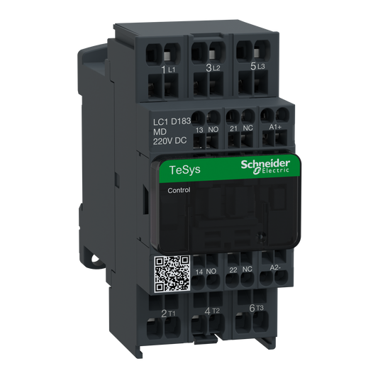 Schneider Electric-LC1D183MD-TeSys LC1D - contacteur - 3P - AC-3 440V - 18A - bobine 220Vcc