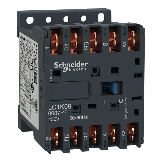 Schneider Electric-LC1K090087P7-TeSys LC1K - contacteur - 4P (2F+2O) - AC-1 440V - 20A - bobine 230Vca