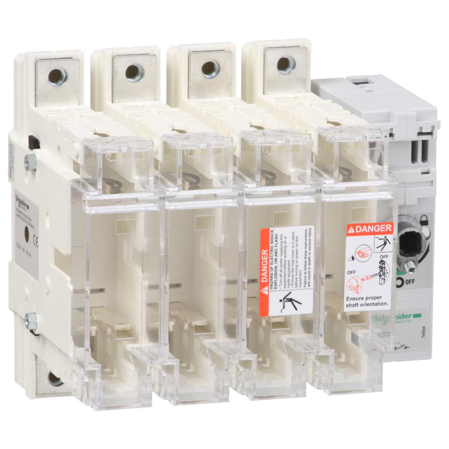 Schneider Electric-GS2N4-TeSys GS - interrupteur sectionneur fusible - 4P - 250A - din 1