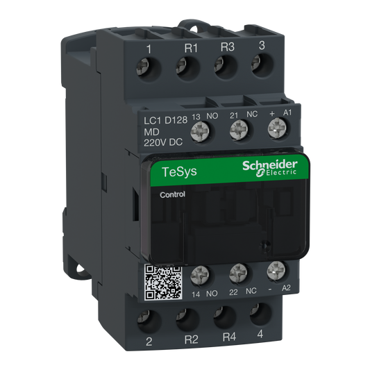 Schneider Electric-LC1D128MD-TeSys LC1D - contacteur - 4P (2F+2O) - AC-1 440V - 25A - bobine 220Vcc
