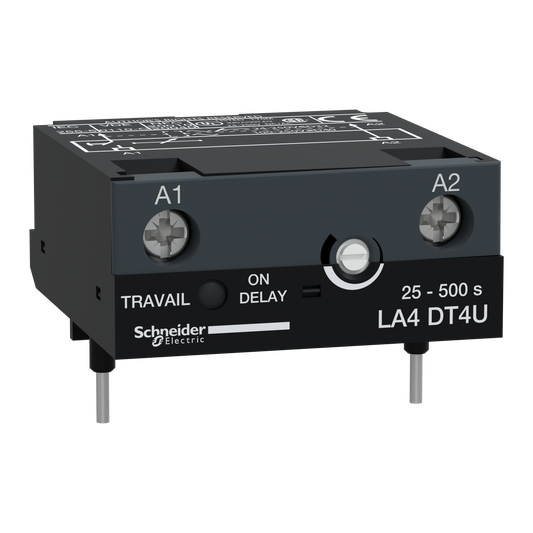 Schneider Electric-LA4DT4U-TeSys CA - module temporisateur électro. - type travail 25..500s - 24..250Vcc/ca