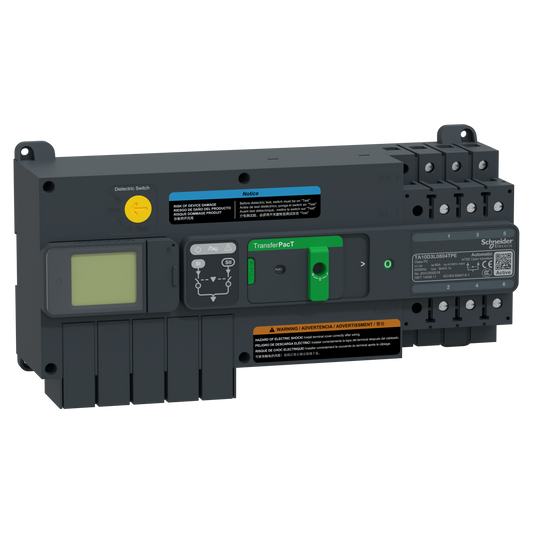 Schneider Electric-TA10D3L0804TPE-TransferPacT Active TA100 - inverseur de sources - LCD - 80A - 3P - 400Vca