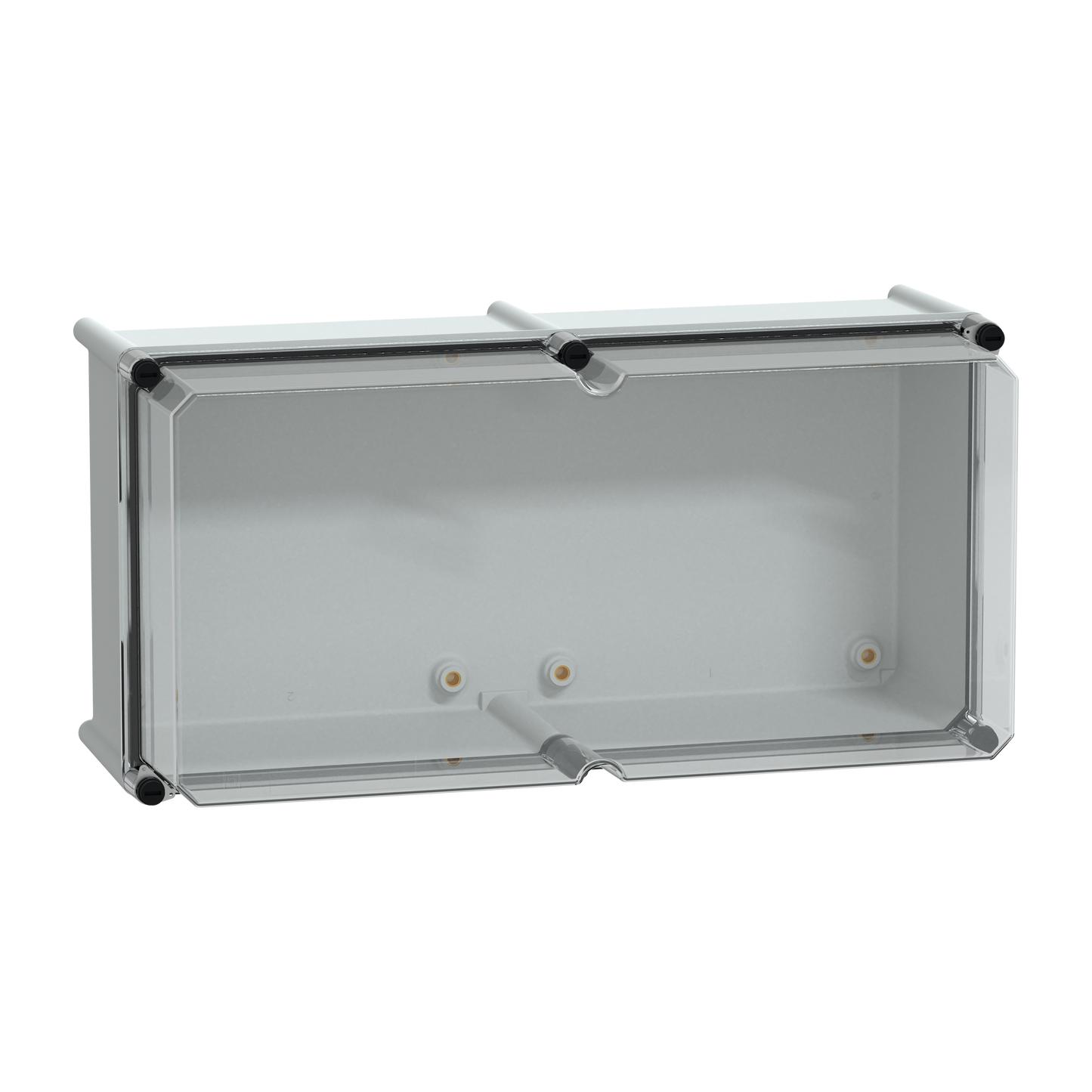Schneider Electric-NSYPLS2754AG-Thalassa PLS - Boite avec couvercle transparent27x54x23 Ral 7035
