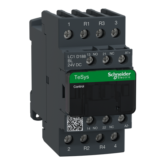 Schneider Electric-LC1D188BL-TeSys LC1D - contacteur - 4P (2F+2O) - AC-1 440V - 32A - bobine 24Vcc