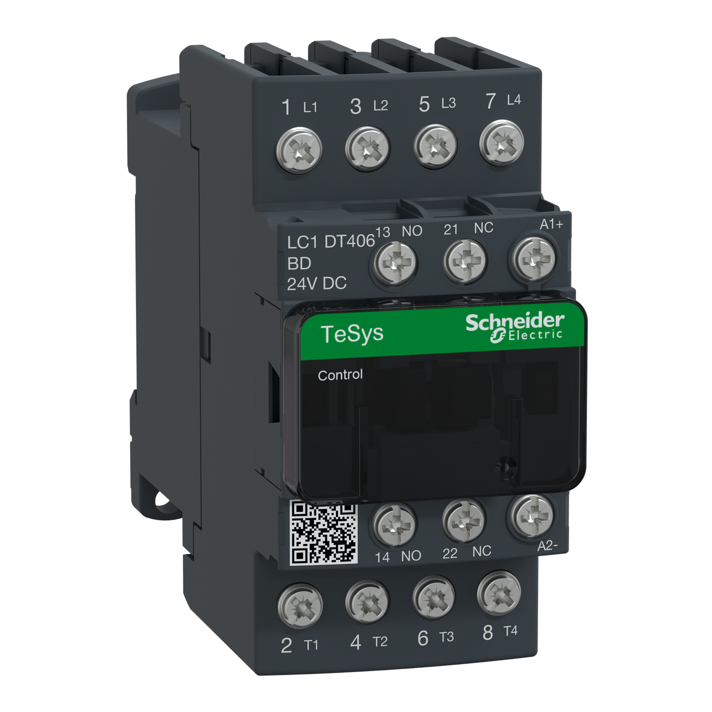 Schneider Electric-LC1DT406BD-TeSys LC1D - contacteur - 4P - AC-1 440V - 40A - bobine 24Vcc