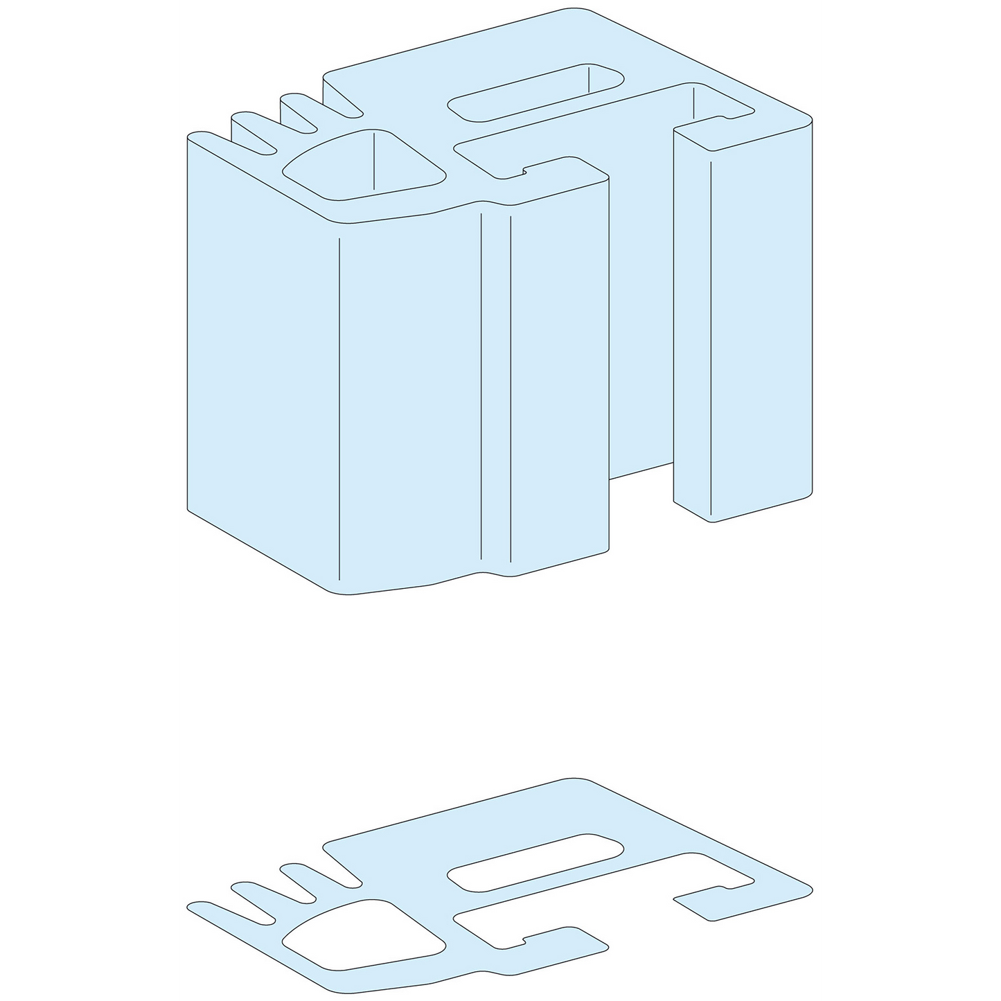 Schneider Electric-LVS04506-Linergy LGY -Profil pour JdB verticale- 1600A - L= 1670mm