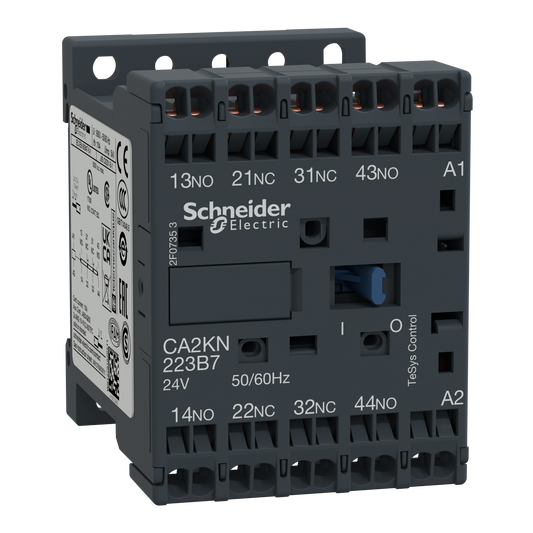 Schneider Electric-CA2KN223B7-TeSys CA2K - contacteur - 2F+2O - instantané - 10A - 24Vca