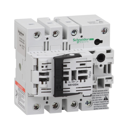 Schneider Electric-GS1DD4-TeSys GS1 - bloc de base interrupteur-sectionneur fusible - 3P+N 3F - NFC - 32A