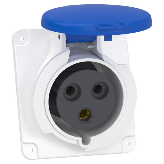 Schneider Electric-PKF32F423-Mureva - socle prise industrielle - 32A - IP44 - 220 - 3P - vis