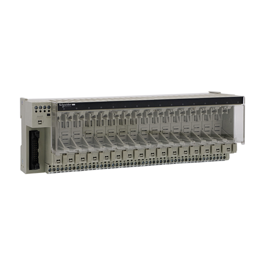 Schneider Electric-ABE7P16T318-Telefast ABE7 - embase pour relais embroch. - 16 voies - fusible - relais 12,5mm