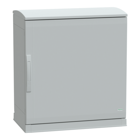 Schneider Electric-NSYPLAZT774G-Thalassa - Armoire polyester socle + toit 750x750x420 - IP44 Ral 7035